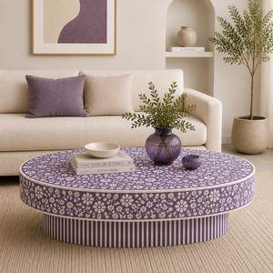 Table basse contemporaine incrustée, mobilier moderne, surface artistique en mosaïque, décoration artisanale haut de gamme pour la maison - Product Image 4