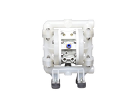 Pompe à double diaphragme à air comprimé haute pression AOD 150 PTT, 35 LPM, en polypropylène, auto-amorçante, pour transfert de produits chimiques à sec