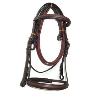 Brida de Cuero Marrón Premium Personalizable para Caballo con Narquileras Acolchadas y Riendas Duraderas y Cómodas para Entrenamiento y Exposiciones Internacionales FAB - Product Image 1