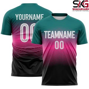 Ensemble d'uniformes de football personnalisés respirants et anti-humidité, maillot et short de football sublimés, vêtements d'équipe 100% polyester - Product Image 4