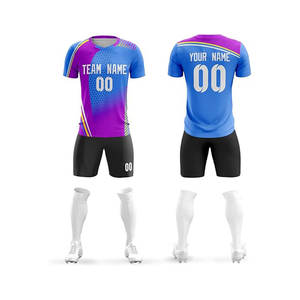 Camisetas de Fútbol de Verano Premium de Secado Rápido, Transpirables, de Algodón, Personalizadas con Sublimación, Kits de Fútbol de Poliéster Impresos, OEM - Product Image 3
