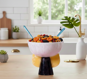 CRAFTS HUB Bol en polyrésine écologique poli de luxe moderne pour les fêtes - Product Image 4