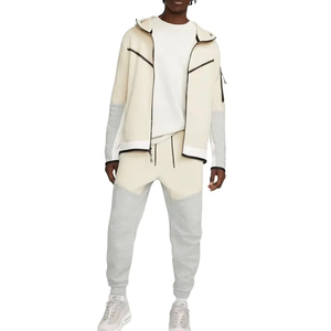 Skyray Impex Good Quality Solid Waffle Texture Streetwear Stand Collar <b>Cardigan</b> Drawstring Jacket Polyester/Cotton/Spandex - Product Image 1