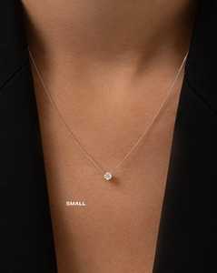 Diamond Cluster Pendant Necklace Marquise & Princess Lab Grown 14K Solid Gold Curb Chain Elegant Everyday Wear Jewelry Wholesale - Product Image 2