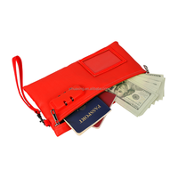 Benutzer definiertes Logo gedruckt Silica Gel Wasserdichte feuerfeste Mode Reiß verschluss Kosmetik tasche Einfache Geldbörse & kleine Mini-Brieftasche