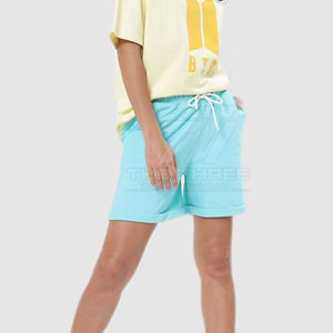 Shorts Bermuda de Cintura Alta para Mujer, Transpirables, 100% Algodón, Casuales, Cómodos para el Verano, Atuendos Diarios a la Moda - Product Image 5