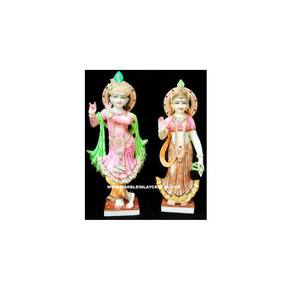 รูปปั้นพระรัศฎร์คุรนิสา ทำจากหินอ่อนสีขาวบริสุทธิ์ สวยงาม ประดิษฐ์ด้วยมือ พร้อมมืออวยพรในท่าตั้ง สำหรับตกแต่งบ้านและวัด - Product Image 6