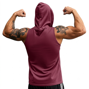 Sudadera sin Mangas para Hombre, Felpa Francesa de Algodón, Ropa Deportiva, Fabricante de Marca Privada, Venta al Por Mayor Directa de Fábrica - Product Image 2