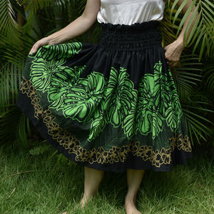 กระโปรงแม็กซี่ลายดอกไม้สไตล์ฮาวายสำหรับผู้หญิง เหมาะสำหรับใส่ไปเที่ยวชายหาด ฤดูใบไม้ร่วง ปักลายสวยงาม สวมใส่สบาย เหมาะสำหรับวันพักผ่อน เนื้อผ้าเบาสบาย ผลิตจากผ้าฝ้าย 100% - Product Image 6