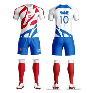 ชุดเสื้อฟุตบอลดีไซน์ใหม่แบบรีดร้อนสำหรับผู้ชาย ชุดทีมแบบกำหนดเองพร้อมโลโก้ด้านหน้าและหมายเลข ผ้าตาข่ายระบายอากาศได้ดี - Product Image 5