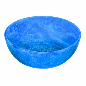 Bol à salade en résine rose, bord perlé, fait main, poli, design classique, écologique, durable, léger, couleur personnalisable, pour la maison - Product Image 5