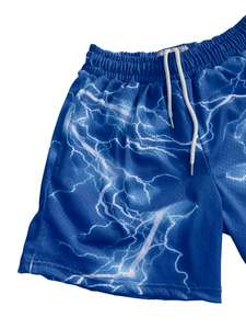 Pantalones Cortos Deportivos Casuales para Hombre con Bolsillos de Malla, Secado Rápido, Transpirables, con Cintura Elástica, Pantalones Cortos de Malla de Alta Calidad para Gimnasio y Deportes - Product Image 3