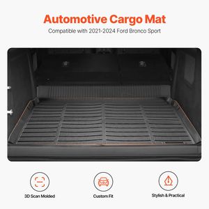 Alfombrilla de Carga Precisa para Ford Bronco Sport 2021-2024, Protector de Maletero Duradero de TPE con Escaneo 3D, Alfombrillas de Coche Compatibles - Product Image 2