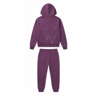 Conjunto Deportivo de Lujo con Pedrería, Sudadera con Cremallera y Pantalones Jogger, Corte Holgado - Product Image 3