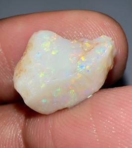 Ópalo Natural Australiano de 6.95 Quilates, Ópalo Multifuego de Coober Pedy, Gema en Forma Elegante, Precio al por Mayor, Piedras Preciosas en Bruto - Product Image 4