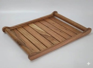 Tea Coffee <b>Tray</b> High Quality Handcrafted Mango Wooden Serving <b>Tray</b> with handle table decor home decor farmhouse decor - Product Image 5