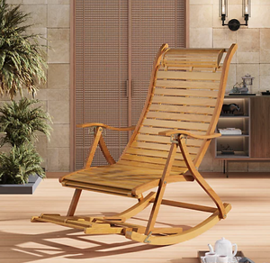 Silla de lectura ergonómica de madera (diseño de gravedad cero) - Product Image 4