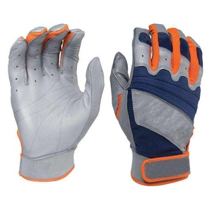 Guante de Bateo de Cuero Negro y Amarillo WARPRO INDUSTRY, Cierre de Gancho y Bucle Ambidiestro, Tejido Resistente, Unisex, para Entrenamiento de Adultos - Product Image 2