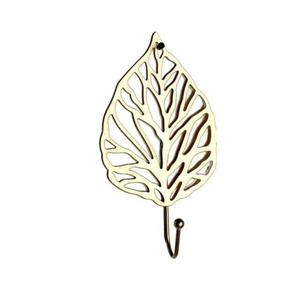 Metal Crafts Decorative Leaf Hook Handmade Luxury Hooks For <b>Wall</b> Decoration Multifunctional Style Brass Coat Hooks Home Decor - Product Image 1