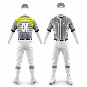 Adults Uniform Custom Men's Baseball Uniform Sportswear Athletic <b>Button</b> Up Jersey with Pants Matching <b>Suit</b> Softball Uniform - Product Image 4
