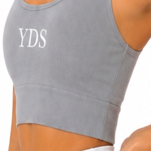 Top de Yoga para Mujer, Premium, Cuello Redondo, Letra Bordada, Transpirable, Ligero, Estilo Moderno, Hecho a Medida - Product Image 6