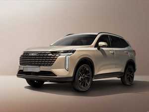 รถ SUV ฮาวาล สีเบจ ล้อสีดำ ดีไซน์ทันสมัย มุมมองด้านหน้า - Product Image 1