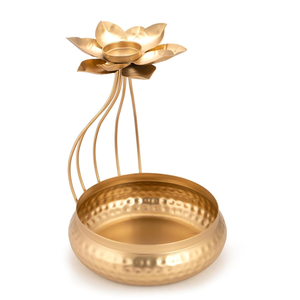 Cuenco Urli Artesanal para Flores Flotantes y Velas de Té, Decoración de Mesa, Decoración para el Hogar Diwali - Product Image 1