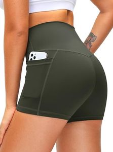 Shorts de yoga personnalisés pour femmes, taille haute, sans coutures, respirants, extensibles, pour le fitness, le cyclisme, la gym, l'entraînement, la course et les activités sportives professionnelles - Product Image 1