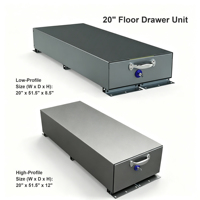 Unité de rangement modulaire robuste en acier pour tiroir de plancher, boîte de chargement sous étagère, glissières de benne de camion, organisateur de rangement