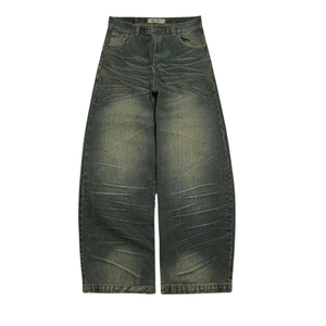 High Quality Women Vintage Natural Denim Skirt Regular Fit Heavy Wash - Product Image 5