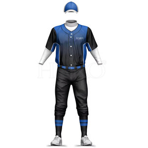 Uniforme de Béisbol Cómodo con Detalles del Equipo para Hombres y Jóvenes en Tela Ligera y Transpirable para el Día del Partido - Product Image 2