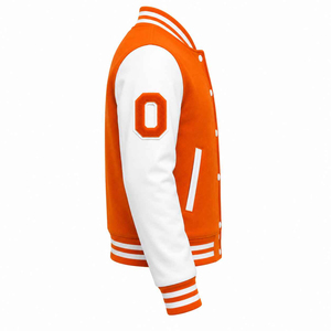Veste universitaire unisexe personnalisée noire et or vieilli en polaire, brodée, style Letterman, chaude pour l'hiver, à bouton unique, pour homme - Product Image 2