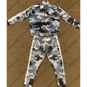 Conjunto de chándal apilado por sublimación lisa al por mayor de alta calidad, chándales para hombre, trajes para correr con 100% poliéster - Product Image 6