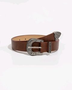 Premium <b>Men</b>’s Western <b>Leather</b> <b>Belt</b> Classic Ranch Cowboy Fashion Accessory from Divine International - Product Image 2