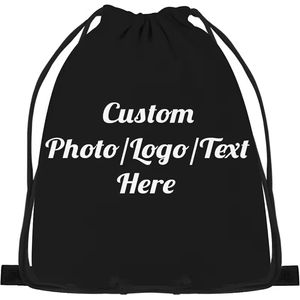 Mochila con Cordón Ajustable, Personalizable con Logotipo, Unisex, a Rayas, Reutilizable, para Gimnasio, Deportes, Playa, Escuela, Regalo, Impermeable, de Nailon y Poliéster - Product Image 1