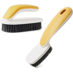 Lot de 2 brosses à linge à poils doux pour nettoyer les chaussures et les taches sur les vêtements, outil de nettoyage ménager - Product Image 1