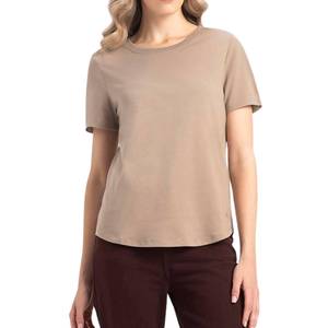 Manufacturer Organic Cotton Women Tshirts Women 2026 Trendy Soft Breathable Casual Fashion Wear ODM - Product Image 4