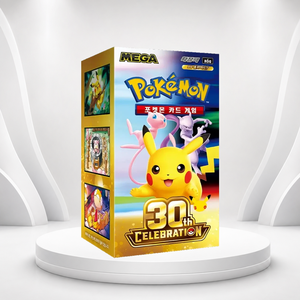กล่องการ์ดโปเกมอน M6a ฉลองครบรอบ 30 ปี ฉบับเกาหลี แบบซีล สำหรับนักสะสม ร้านขายอุปกรณ์งานอดิเรก และผู้ค้าปลีก - Product Image 3