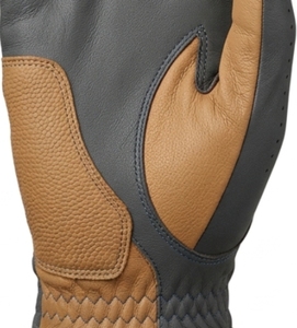 Gant de golf en cuir véritable, respirant, à doigts entiers, avec fermeture à bouton, unisexe, avec sangle de poignet réglable - Product Image 5