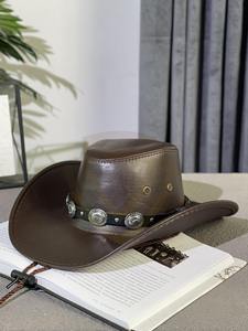 Sombrero de Cuero Vaquero Hecho a Medida, Totalmente Personalizado, de Primera Calidad, Hecho en Pakistán, Última Tendencia - Product Image 5