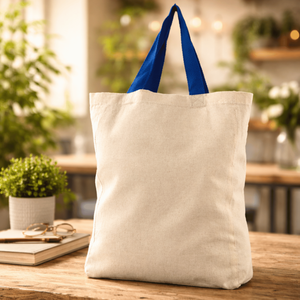 Tela de lona de algodón reutilizable con logotipo personalizado, bolso de compras de algodón de color teñido, ecológico, venta al por mayor - Product Image 6