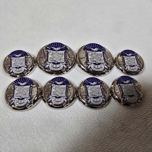 Custom metal <b>buttons</b> engraved greek letter style fraternity design durable alloy <b>buttons</b> for blazer uniform accessories - Product Image 1