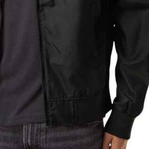 Chaqueta Bomber Ligera con Cierre para Hombre, Cortavientos Clásico Informal, con Dobladillo Acanalado, Manga Larga, Cómoda para Primavera y Otoño - Product Image 6