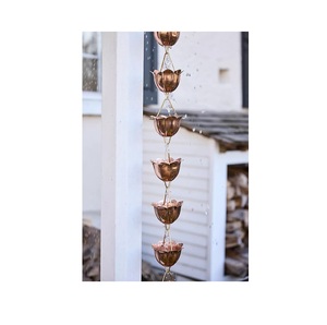 Cadena de lluvia de metal hecha a mano para decoración de jardín de primera calidad con detalles finos y acabado duradero - Product Image 6