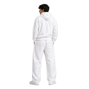 Ensemble survêtement jogging et sweat à capuche pour homme, broderie personnalisée, molleton épais oversize, streetwear, chaud pour l'hiver, OEM B2B USA - Product Image 2