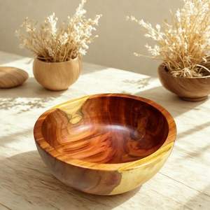 Tazón de Madera Natural Ecológico, Desechable, Apto para Lavavajillas, para Servir Alimentos, Acabado Liso, para Ensaladas, Sopas, Arroz, Cocina - Product Image 2