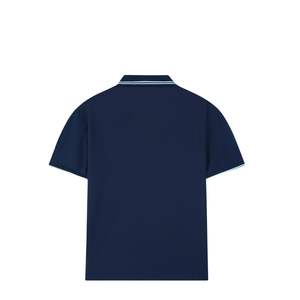 Camiseta Polo Azul Marino para Hombre, Algodón y Poliéster, Manga Corta, Logotipo Personalizado OEM, Camiseta Polo Casual de Golf al por Mayor - Product Image 4