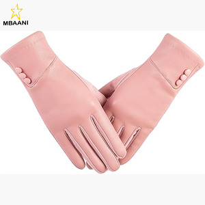 Leather Fashion <b>gloves</b> for Women, <b>Touch</b> <b>Screen</b> Wool Lined Outdoor Windproof - Product Image 1