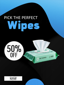 Lingettes pour animaux de compagnie en fibre de bambou RDY, 100 % biodégradables, respectueuses de l'environnement, nettoyage doux, chiens, chats, utilisation quotidienne portable, lingettes humides pour animaux de compagnie - Product Image 4