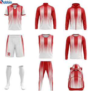 Conjunto de Uniforme de Fútbol de Alta Calidad, Transpirable y Cómodo, Camiseta de Fútbol Sublimada con Degradado Amarillo y Blanco, Pantalones Cortos - Product Image 6